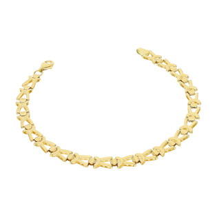 Bransoleta złota trójkąty i półkółka AR XXOSB1566-SL próba 585