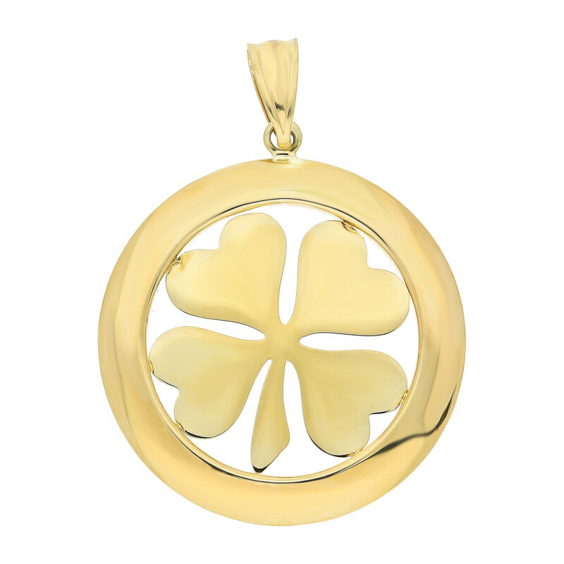 Zawieszka złota koniczyna z serc w kole AR VXXTP1739 próba 375