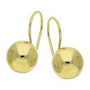 Kolczyki złote kulki 10mm blask/bigiel AR BSC4-STBE0010MM próba 375