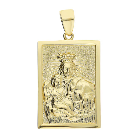 Medalik złoty blaszka Szkaplerz AR KP11191 próba 375