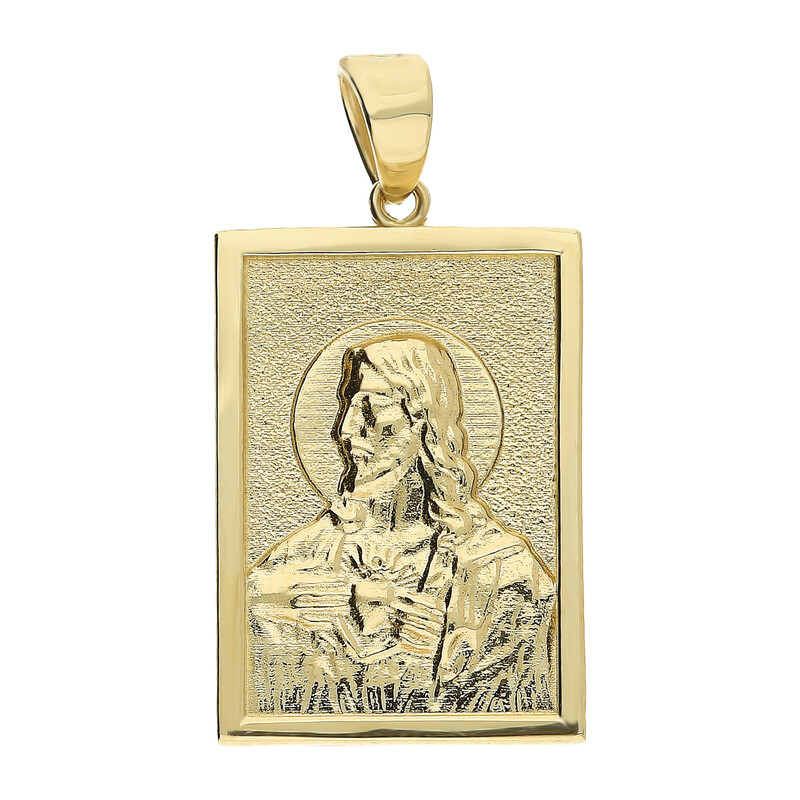 Medalik złoty blaszka Szkaplerz AR KP11191 próba 375