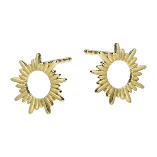 Kolczyki złote słońce ramka/sztyft AR X3E13326 próba 585