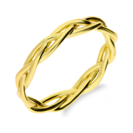 Pierścionek pozłacany ażurowy warkocz JA1109 GOLD próba 925