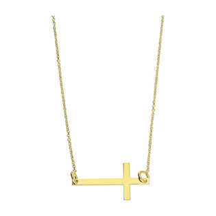 Naszyjnik złoty z krzyżykiem/rolo DJ300 próba 585