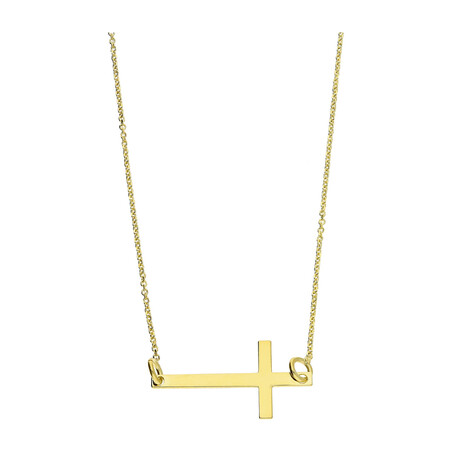 Naszyjnik złoty z krzyżykiem/rolo DJ300 próba 585