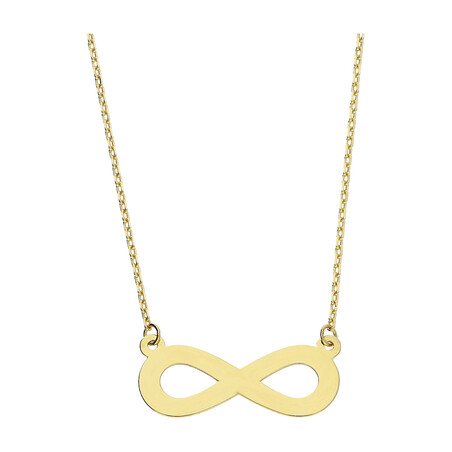 Naszyjnik złoty infinity ramka/rolo MZ T23-NLZ-82 próba 585