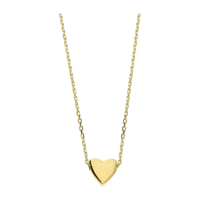 Naszyjnik złoty z sercem/rolo MZ T23-PN-830 próba 585