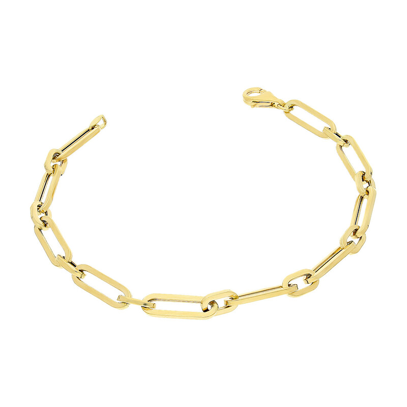 Bransoleta złota owalne ramki PW500 próba 585