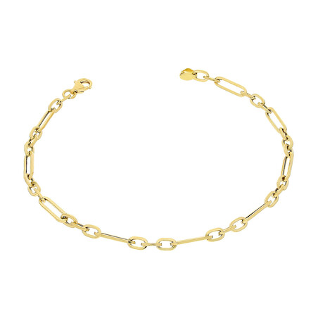 Bransoleta złota owalne ramki w dwóch długościach PW501 próba 585