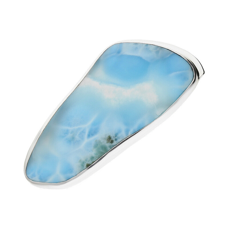 Zawieszka srebrna larimar Dominikana GX MINERALS GX-lar-6 próba 925