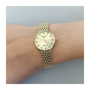 Zegarek złoty z okrągłą tarczą MI G398294 próba 585