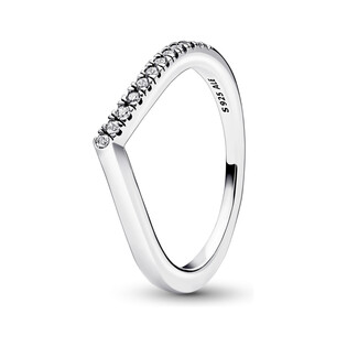 Półbłyszczący pierścionek Pandora Timeless Wish 192394C01 próba 925
