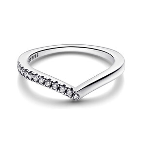 Półbłyszczący pierścionek Pandora Timeless Wish 192394C01 próba 925