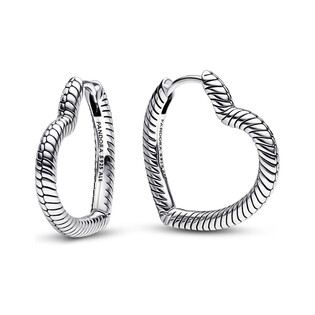 Kolczyki obręcze w kształcie serca Pandora Moments 292236C00 próba 925