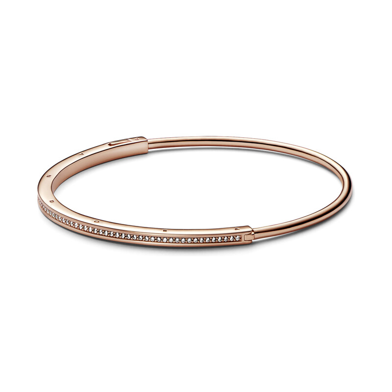 Bransoletka typu bangle pavé Pandora Signature I-D 582313C01