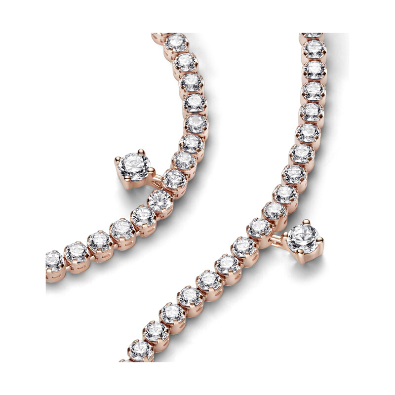 Bransoletka tenisowa ze lśniącymi zawieszkami Pandora 582401C01