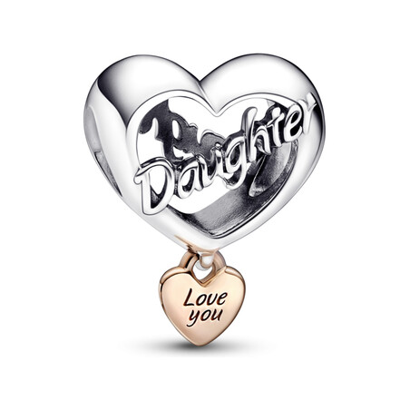 Charms Serce „Kocham Cię, Córko” Pandora 782327C00