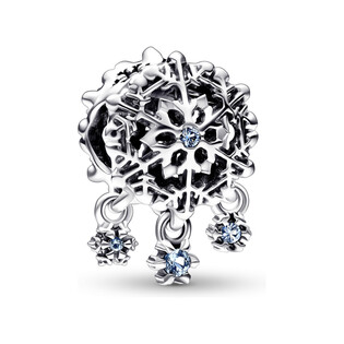 Charms Lodowy płatek śniegu z zawieszkami Pandora 792367C01 próba 925