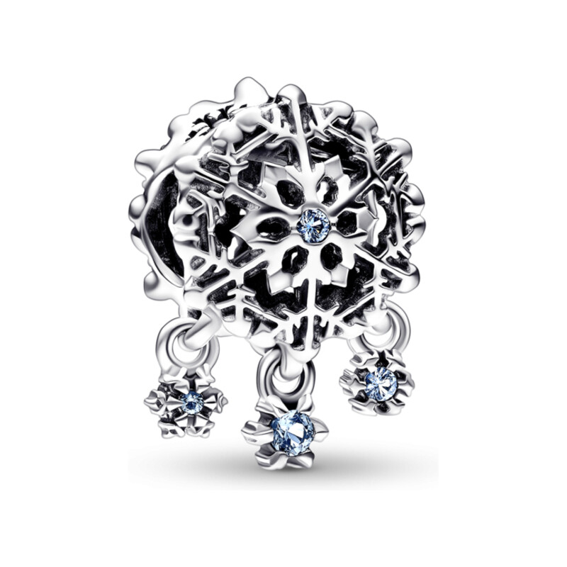 Charms Lodowy płatek śniegu z zawieszkami Pandora 792367C01 próba 925