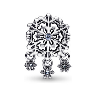 Charms Lodowy płatek śniegu z zawieszkami Pandora 792367C01 próba 925