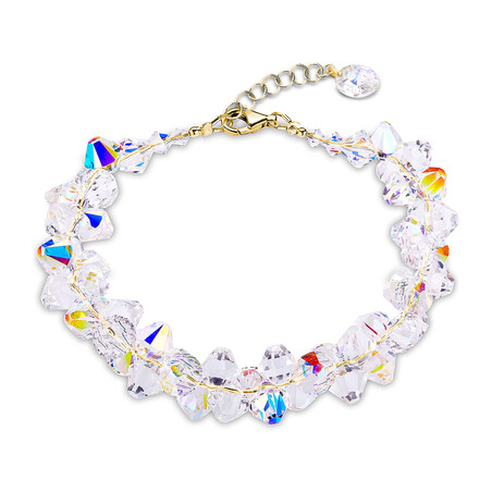 Bransoleta pozłacana SPARK Bicone Gold CQ BEG63015301AB próba 925