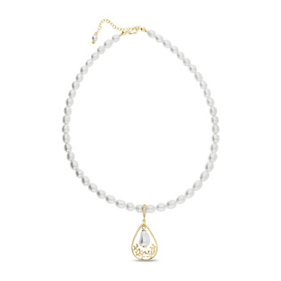 Naszyjnik Spark Caresse Gold CQ NFG5843W6W próba 925