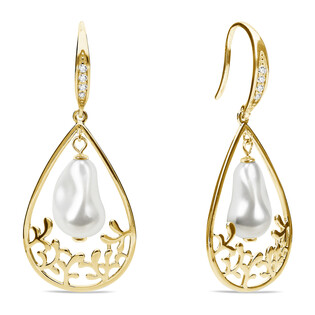 Kolczyki Spark Caresse Gold CQ KWFG584312W próba 925