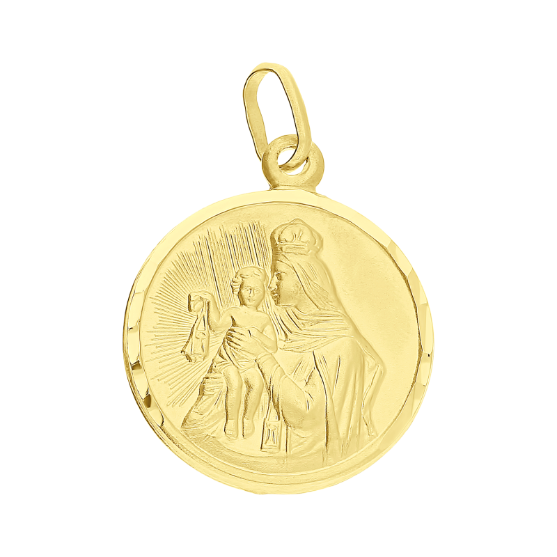 Medalik złoty Szkaplerz w kole CB M-0498 próba 585