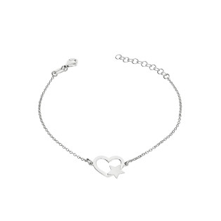 Bransoleta serce ramka z gwiazdką/rolo NI BRN33641 ROD próba 925