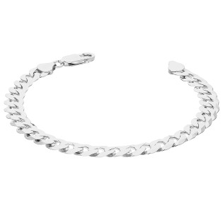 Bransoleta srebrna o splocie pancer