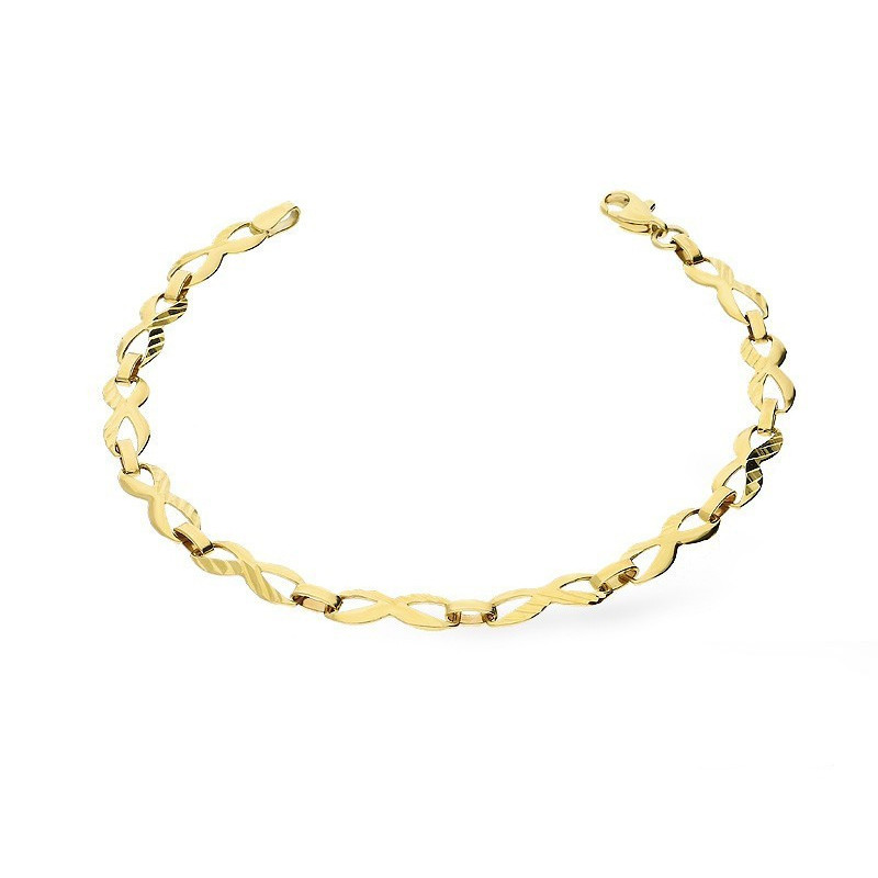 Bransoleta złota symbole nieskończoności AR XXB5900-DC próba 585