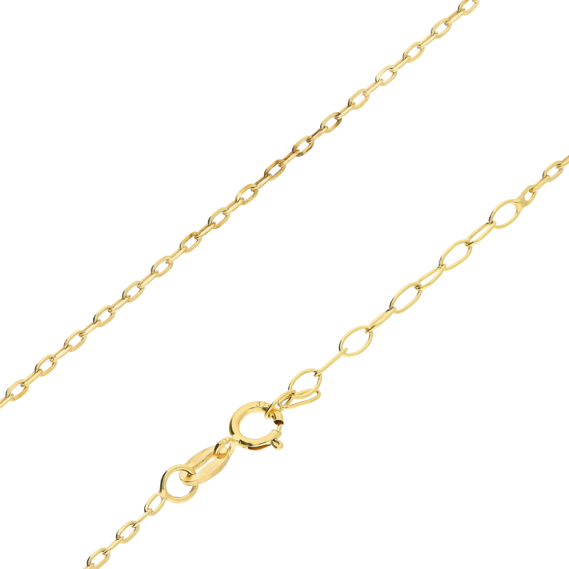 Łańcuszek złoty splot anker+przedłużka DJ FD4L 030+przedłużka próba 375