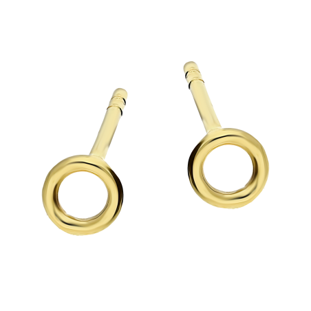 Kolczyki złote koło ramka/sztyft MZ T23-EP-0217-17-29 (5mm) próba 585
