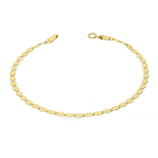 Bransoleta złota splot blaszki grawerowane OS FLMPWB-F 040 dis próba 585