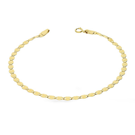 Bransoleta złota splot blaszki grawerowane OS FLMPWB-F 040 dis próba 585