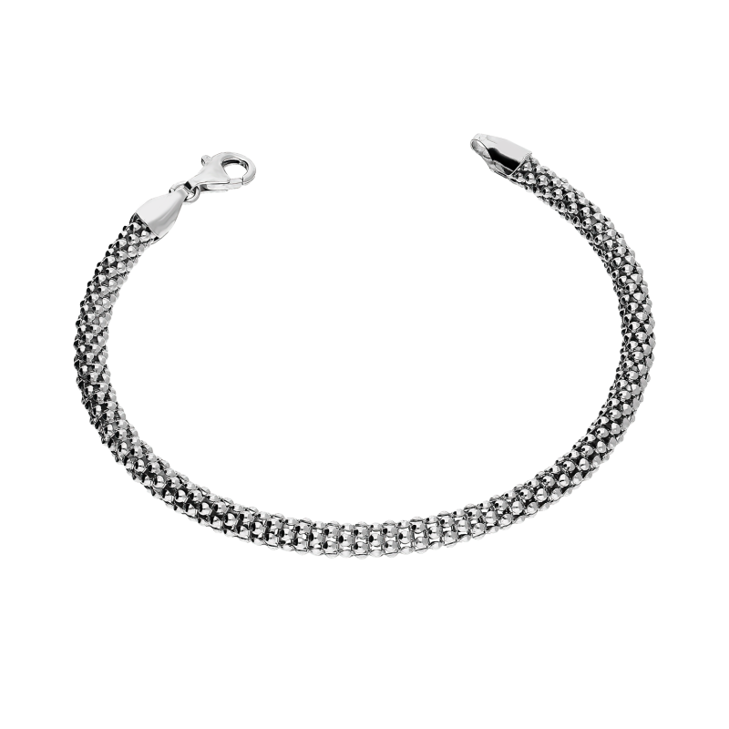 Bransoleta srebrna splot coreana NI XBR04120 ROD próba 925