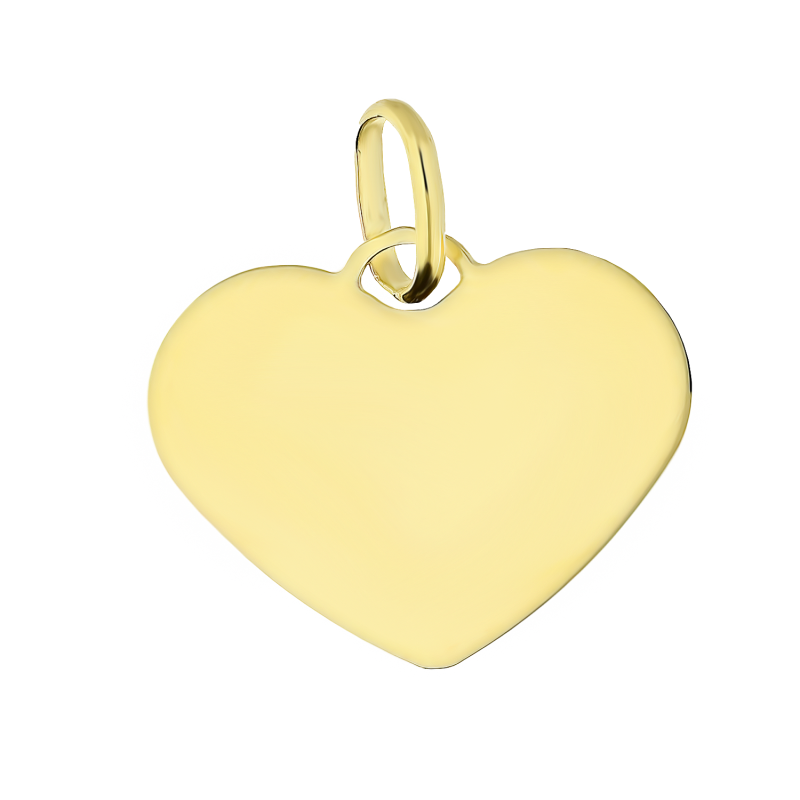 Serduszko złote płaskie CB B-357 próba 333