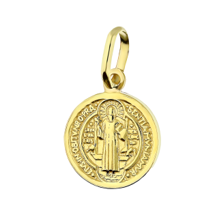 Medalik pozłacany Benedyktyński NI CI1711 GOLD próba 925