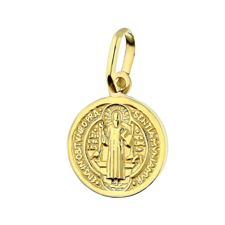 Medalik pozłacany Benedyktyński NI CI1711 GOLD próba 925