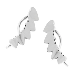 Kolczyki na płatek serca blask x5 SZ SG-014-KN-S próba 925