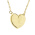 Naszyjnik złoty dwustronne serce/rolo OS 129-L315 próba 585