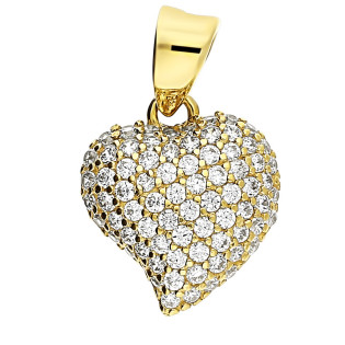 Serduszko w szpic z cyrkoniami AR VX10-VX12ZP0023 próba 375