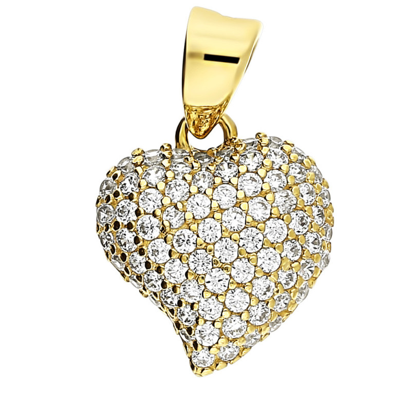 Serduszko w szpic z cyrkoniami AR VX10-VX12ZP0023 próba 375