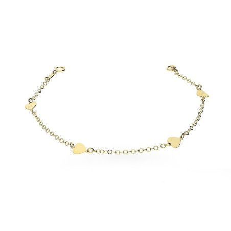 Bransoleta złota z serduszkami AR VX3FOR9B0093 próba 375