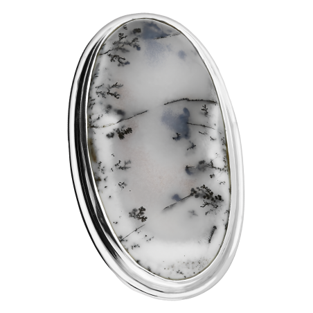 Zawieszka srebrna agat dendrytowy Turcja GX MINERALS GX-agden-30 próba 925