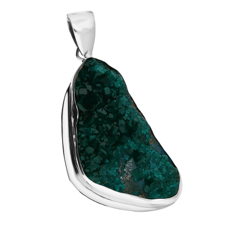 Zawieszka srebrna dioptaz Afryka (Kongo) GX MINERALS GX-drop-1 próba 925