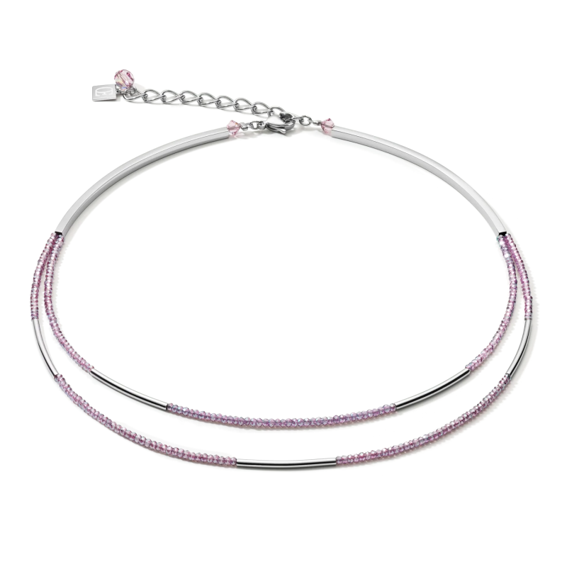 Naszyjnik Coeur de Lion Lilac - Stal Szlachetna i Kryształy Swarovski - JubilerSezam.pl