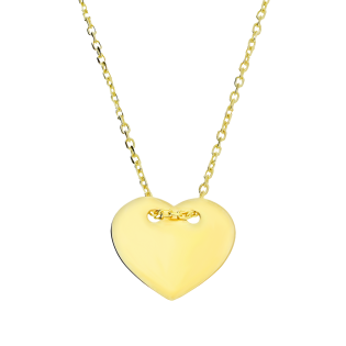 Naszyjnik złoty serce blask/anker OS 249-LIGHT-CUO-12 próba 585