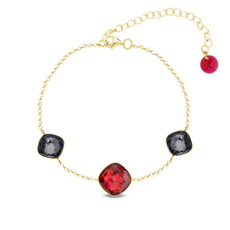 Bransoleta srebrna  Spark Fantasy Triple Gold CQ BG44833SCSN próba 925