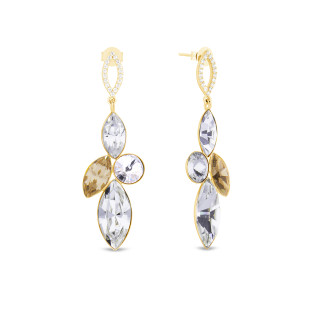 Kolczyki srebrne Spark Carmen Gold CQ KCG4228MIX1GS próba 925